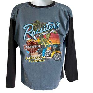 Vintage Harley-Davidson XL Long Sleeve Cotton T-Shirt Rossiters Sarasota FL XL